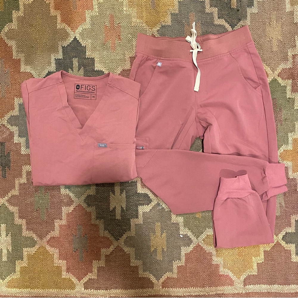 Figs Mauve Scrub Set Limited Color - image 3